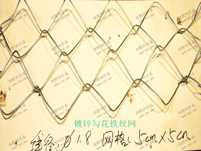 鍍鋅勾花鐵絲網(wǎng)