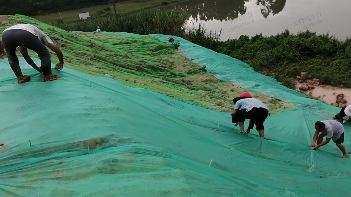 邊坡蓋無(wú)紡布